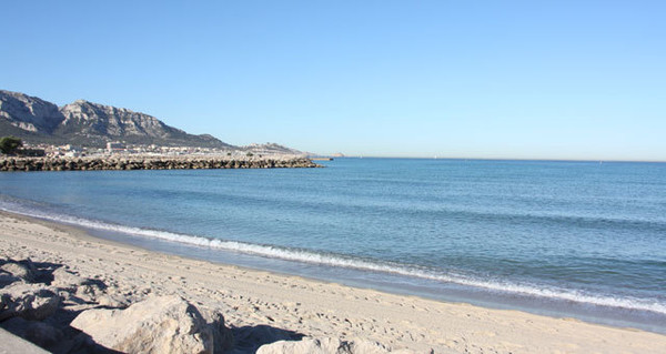 Plage de Marseille l'hiver