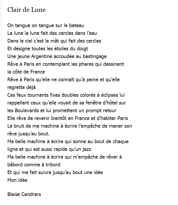 Poeme Sur La Lune